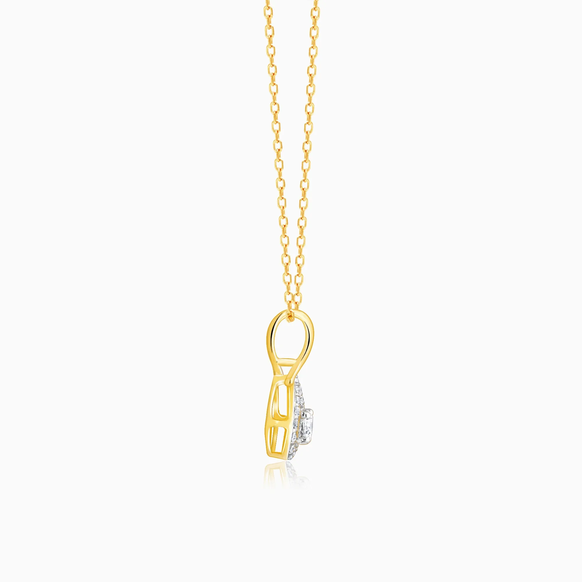 Gold Power Of Infinity Diamond Pendant