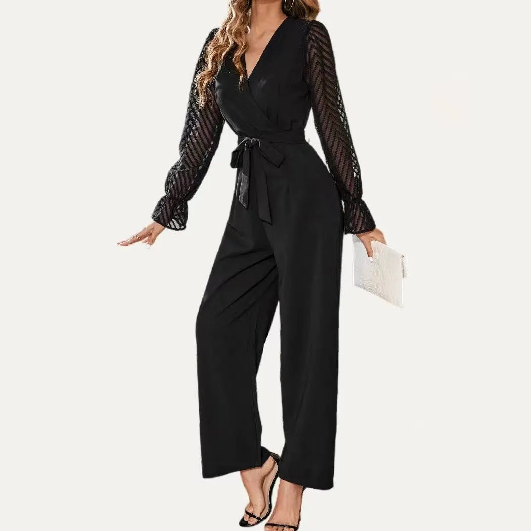 Grace Sheer Sleeve Jumpsuit