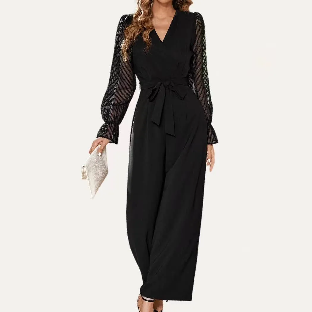 Grace Sheer Sleeve Jumpsuit