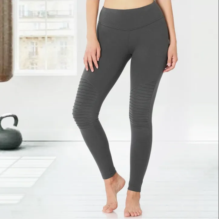 Gray Moto Leggings