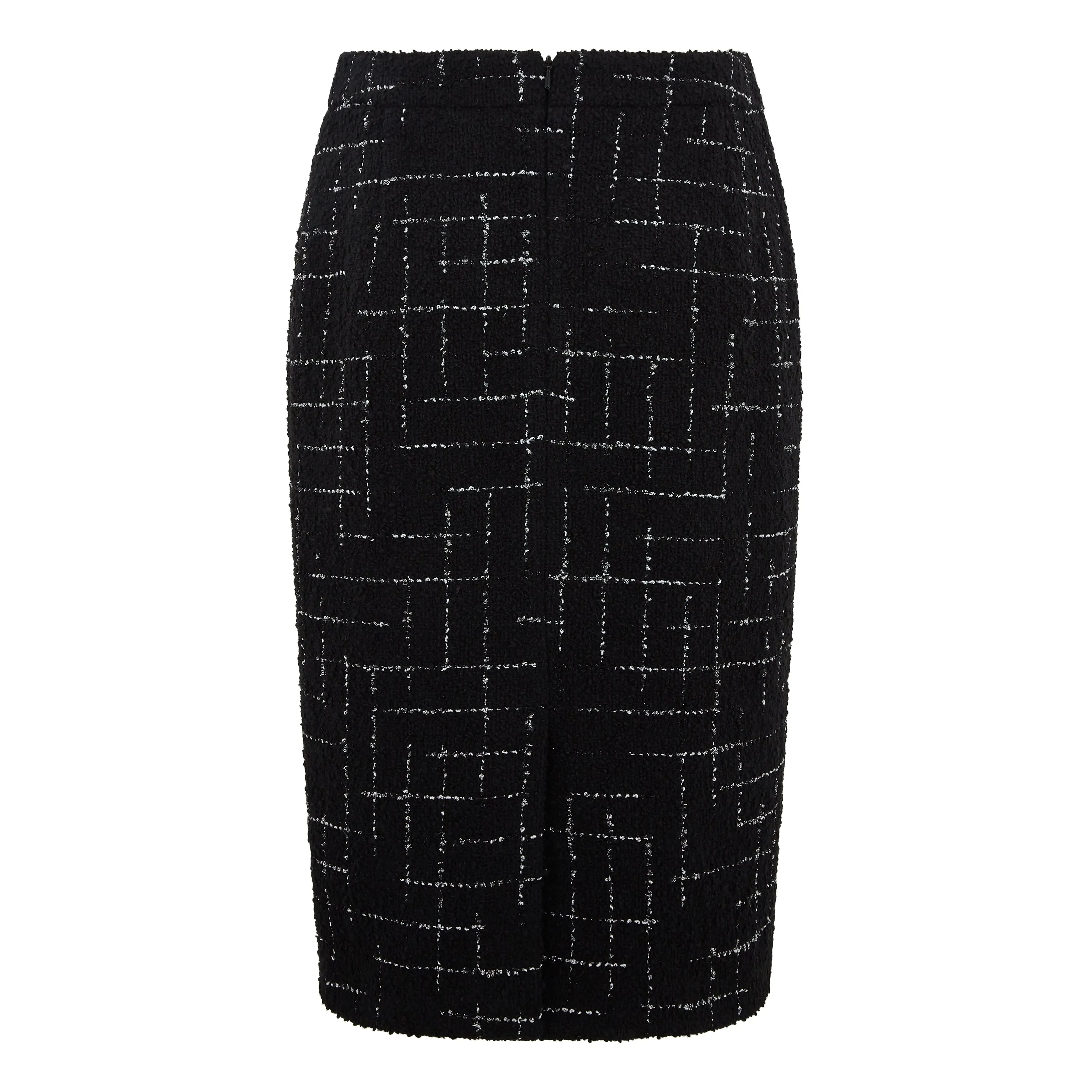 Hope Tailored Glitter Check Wool Skirt