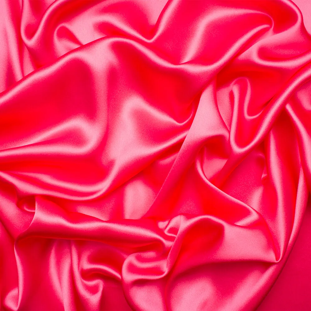 Hot Pink Silk Satin