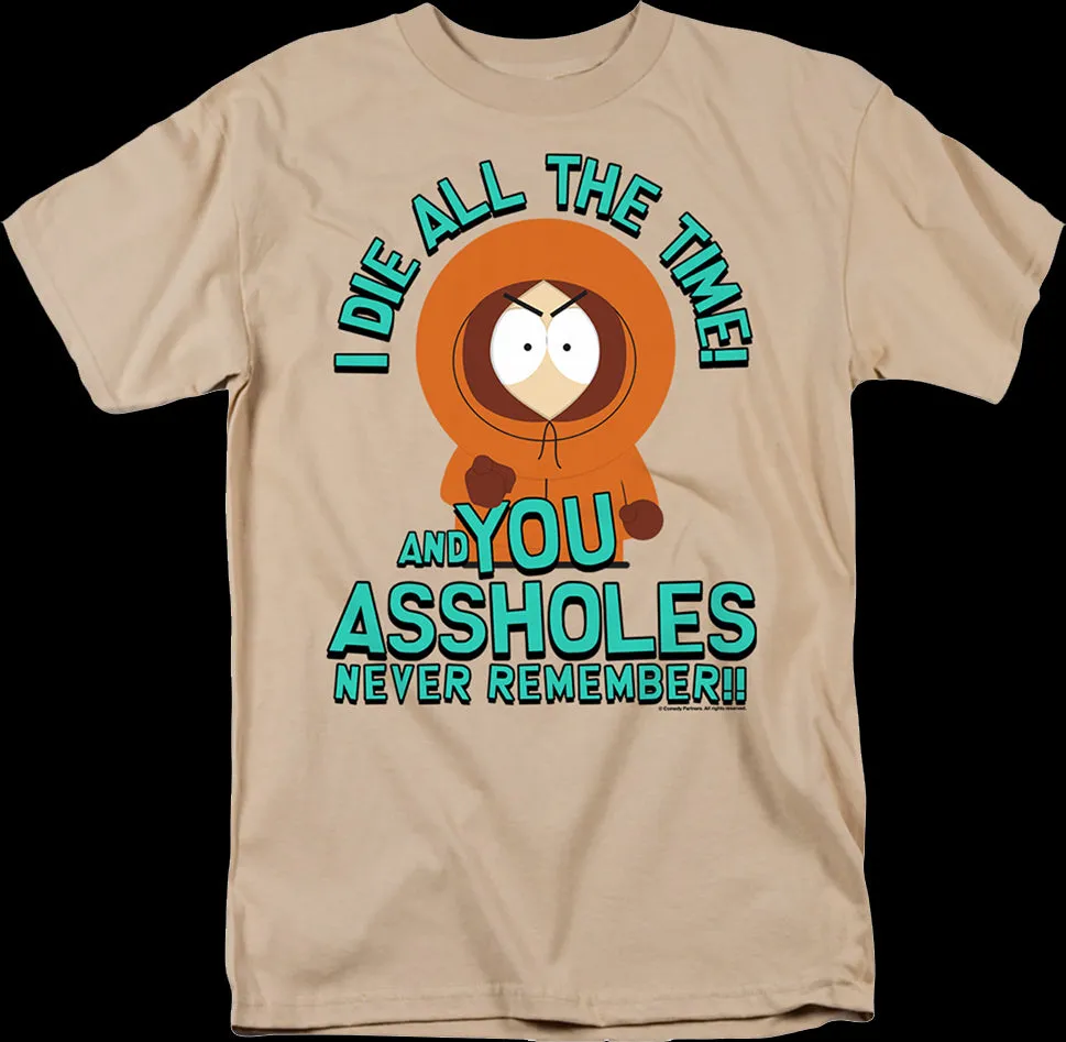 I Die All The Time South Park T-Shirt