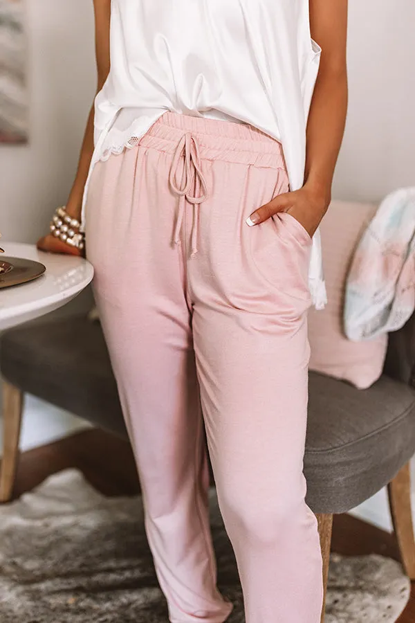 Ideal Comfort Joggers In Blush