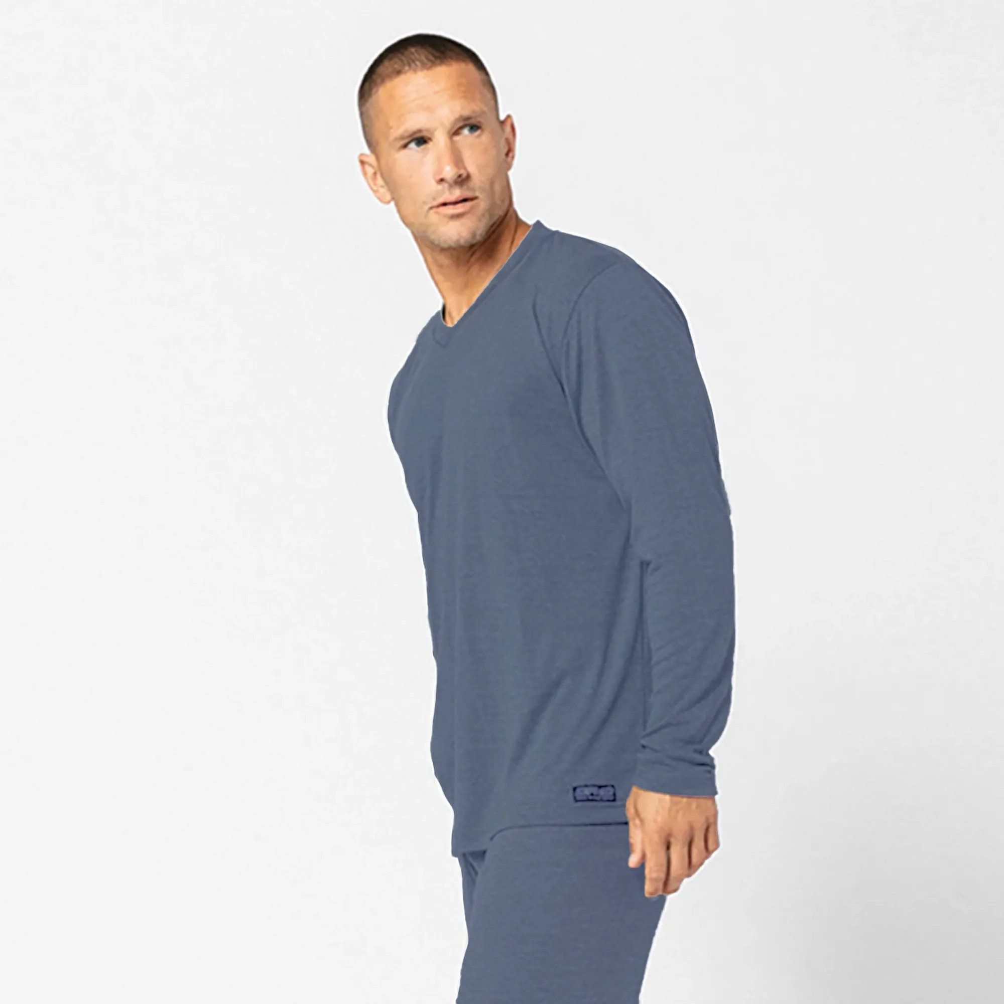 IR Sleepwear LS V Neck Shirt