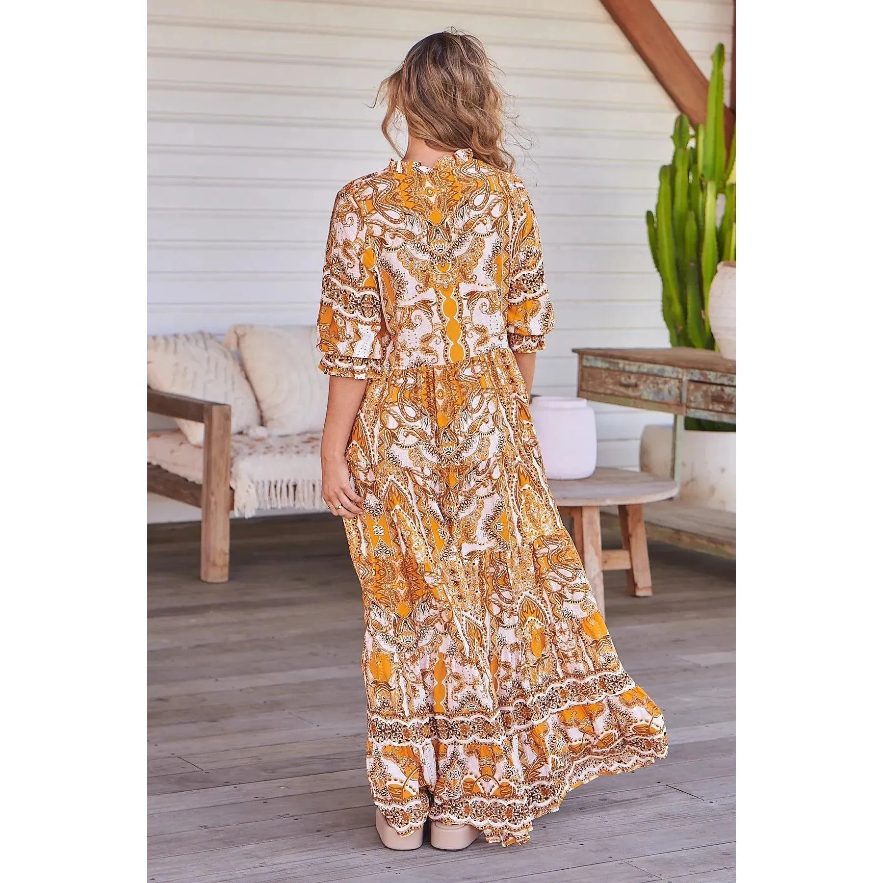 JAASE Poet Print Tillie Maxi Dress