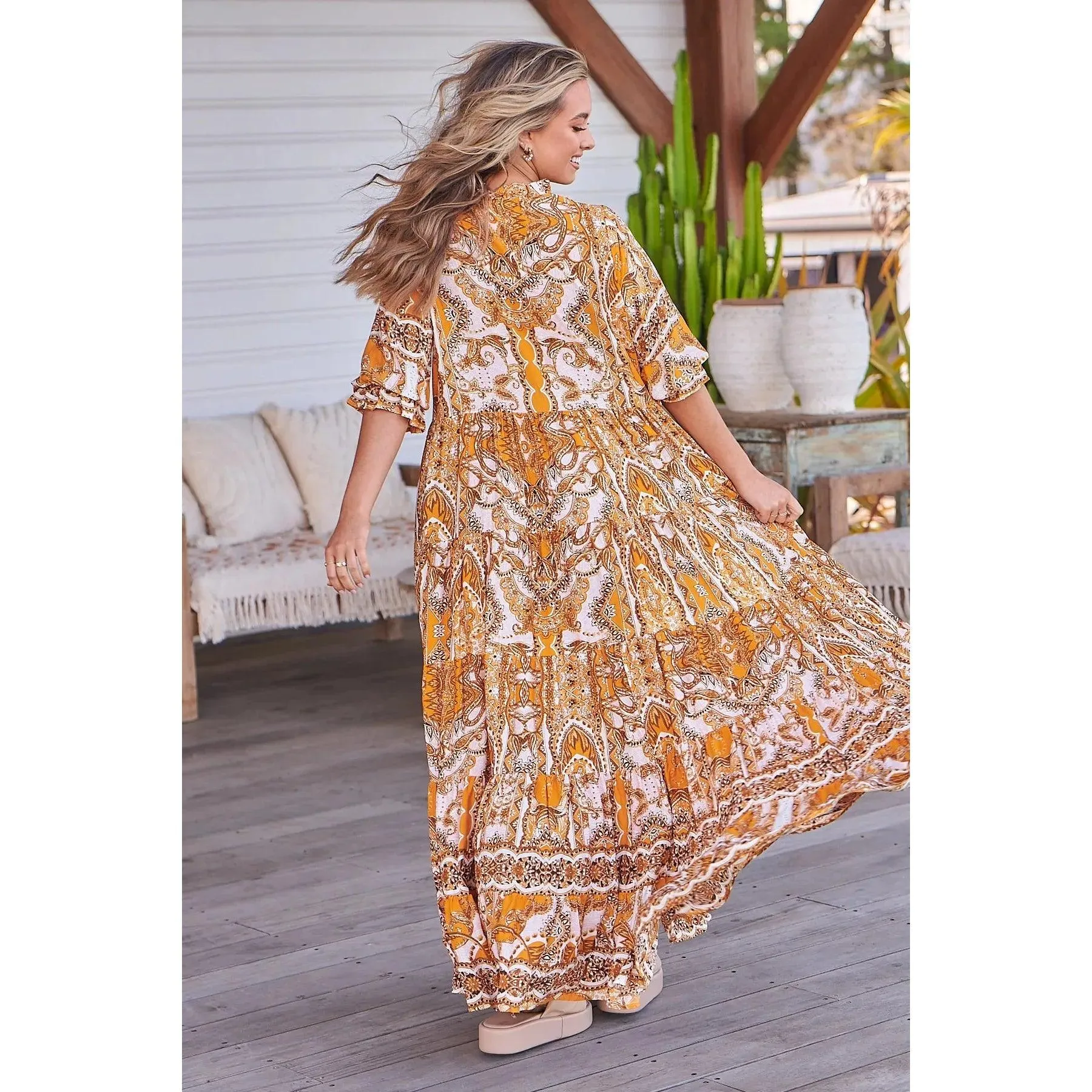 JAASE Poet Print Tillie Maxi Dress