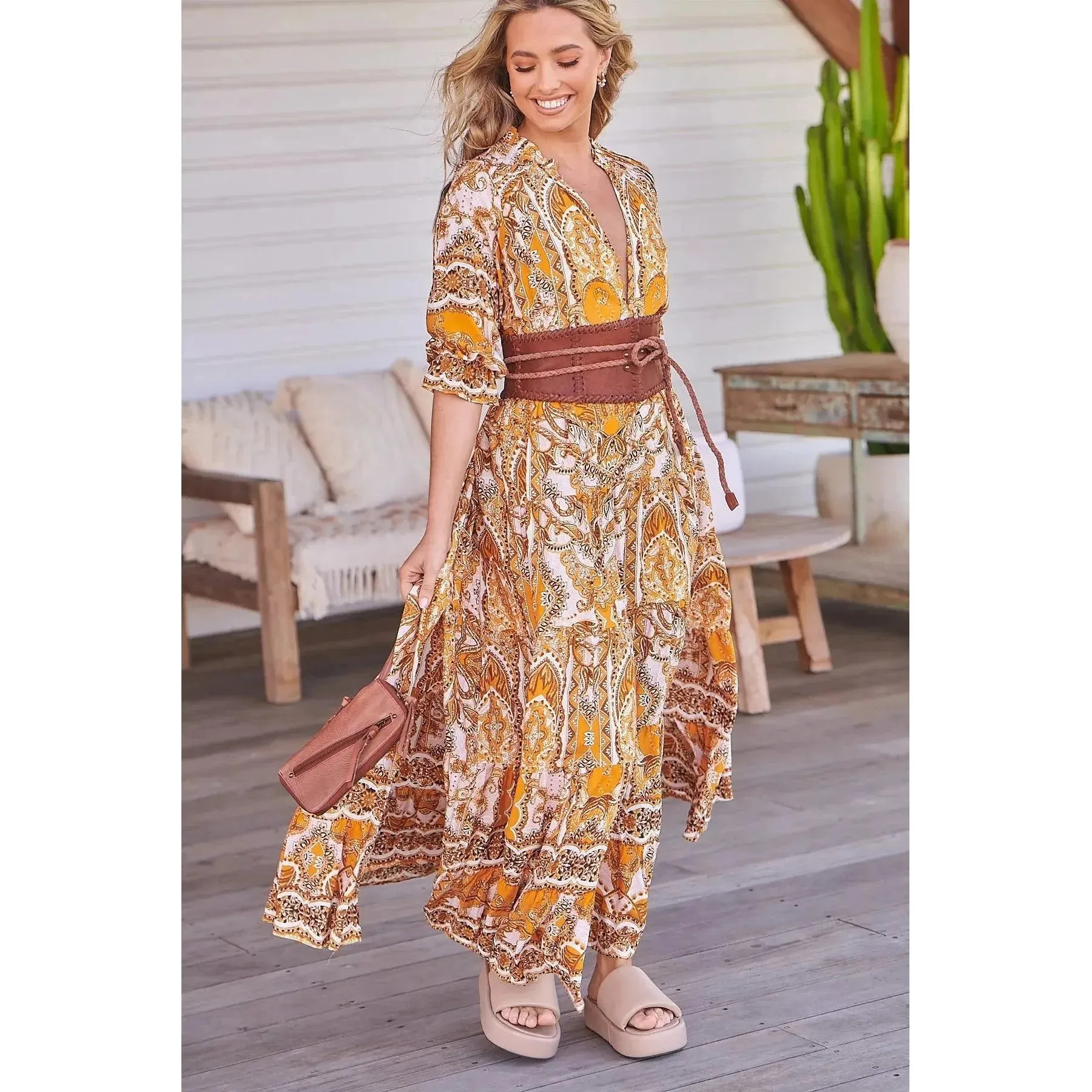 JAASE Poet Print Tillie Maxi Dress