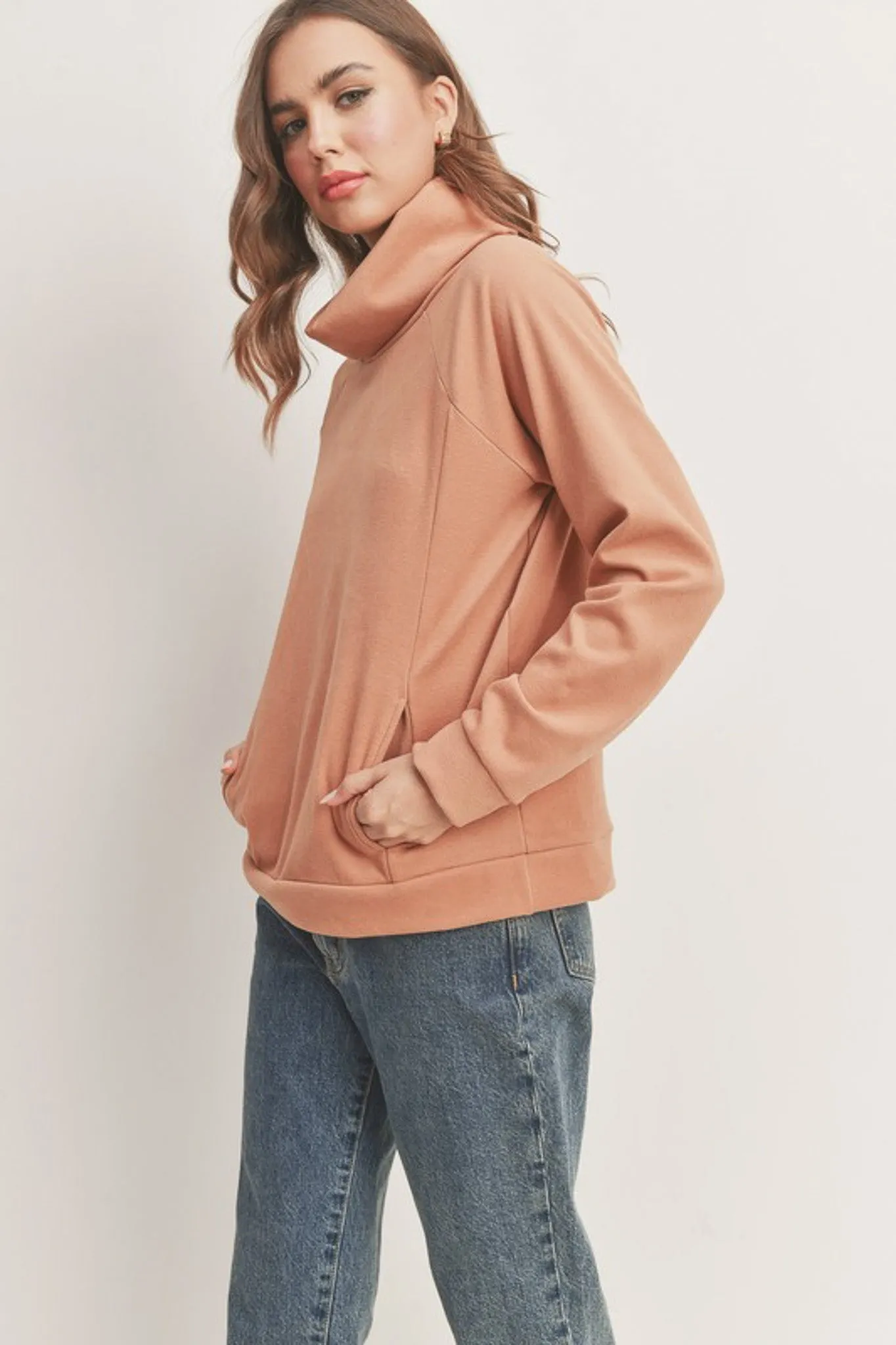 Jillian Turtleneck Raglan Top