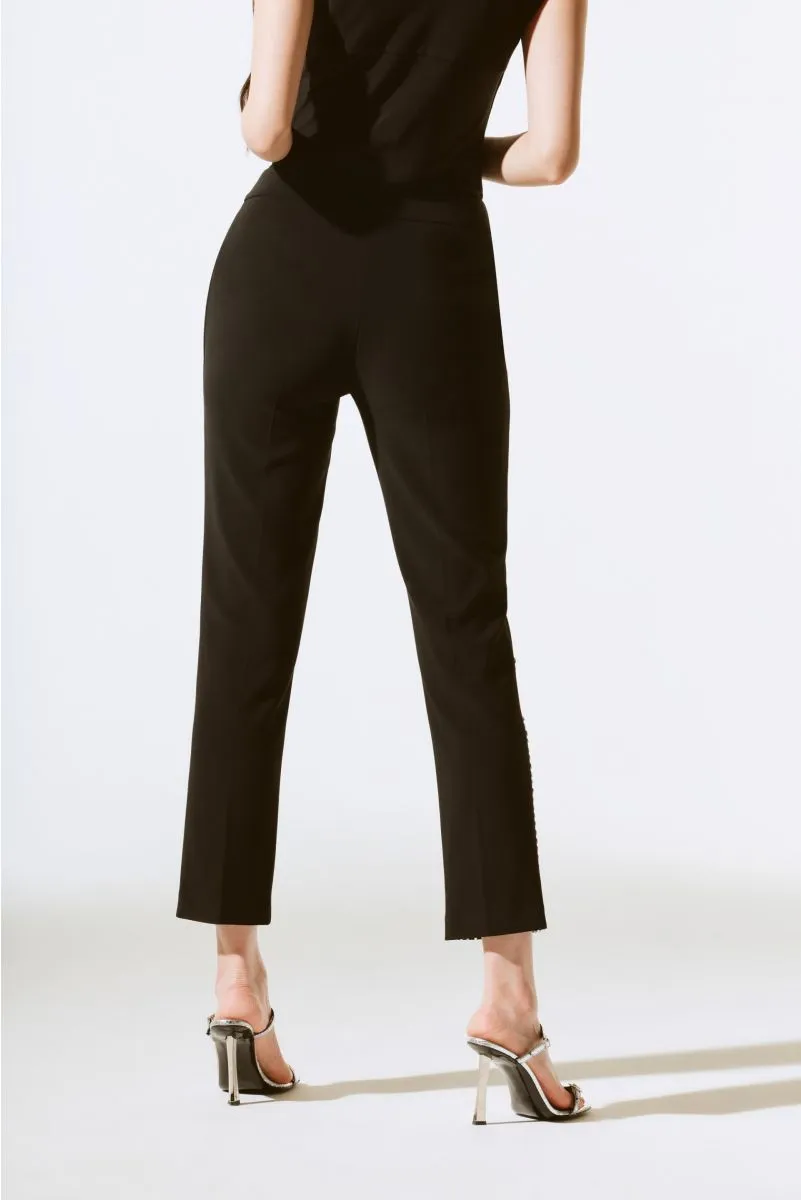 Joseph Ribkoff Embellished Pull-On Cropped Pants 243732