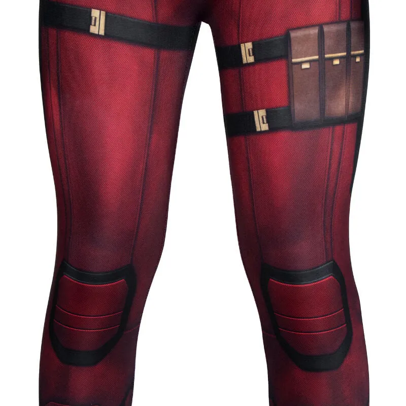 Kids Deadpool Bodysuit Deadpool Jumpsuit Wade Wilson Halloween Costume BEcostume