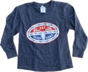 Kid's "Eat Sleep Hunt" Long Sleeve Shirt