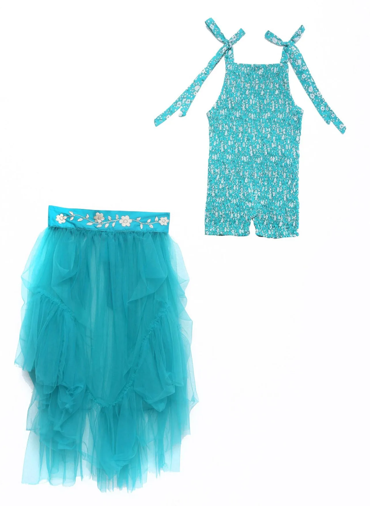 Kiki Dress Aqua Bluebird Whisper