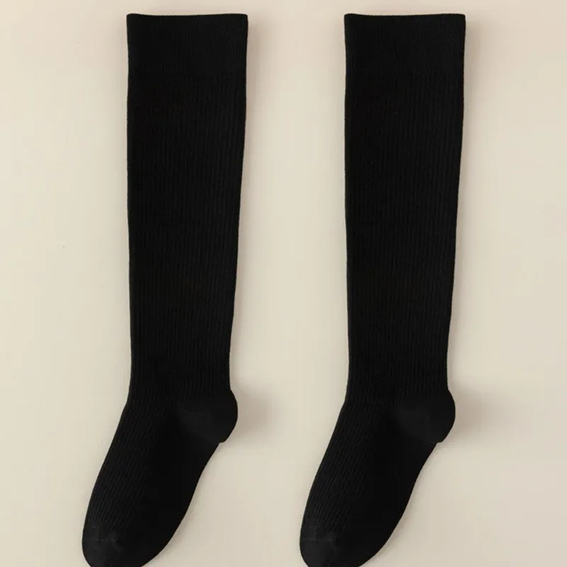 Knee-Length Striped High Socks For Women