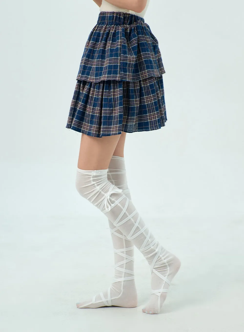 Lace-Up Over The Knee Socks BY322