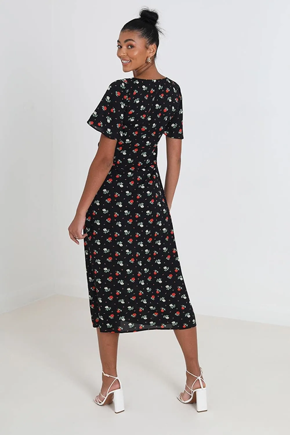 Ladies Floral Print Summer Dress