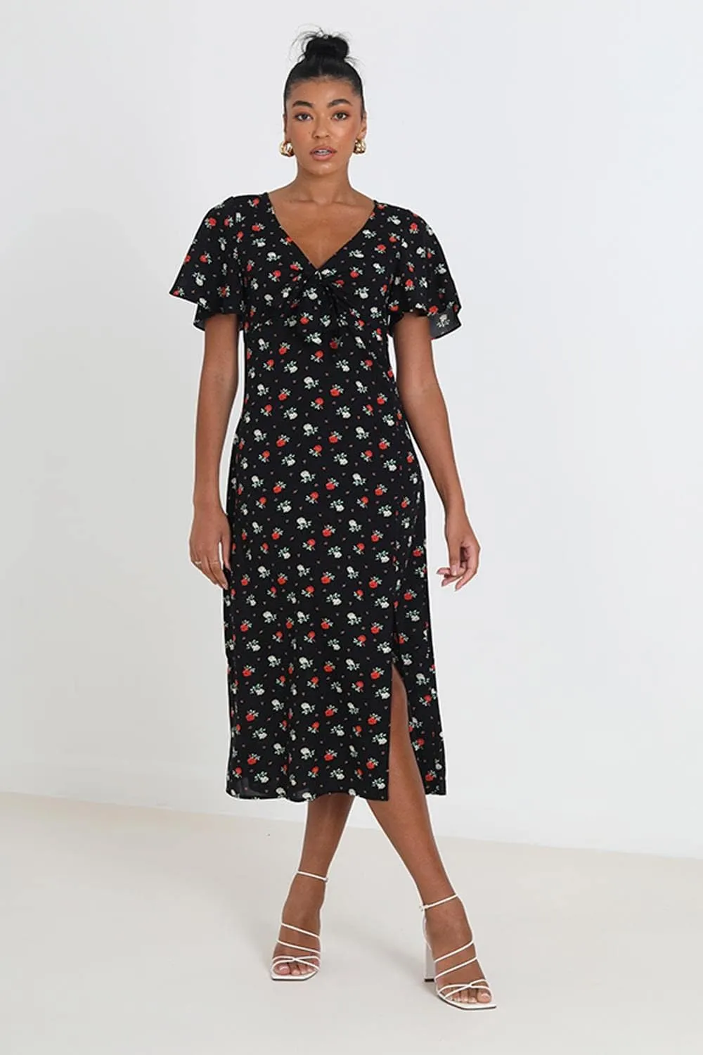 Ladies Floral Print Summer Dress