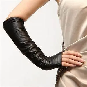 Ladies Long Sleeve Genuine Leather