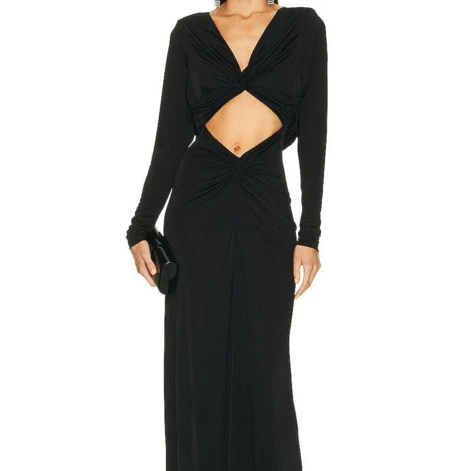 Lainie Cutout Long Sleeves Maxi Dress