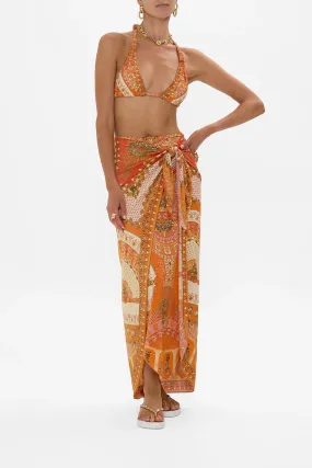 Layered Long Sarong with Front Tie - The Obelisk Gate