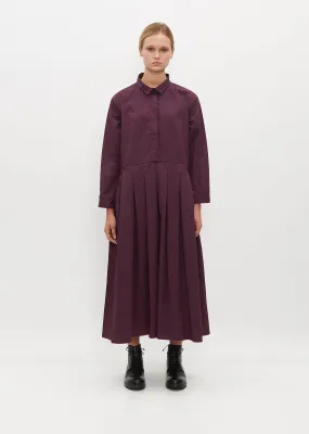 Lena Cotton Dress — Plum