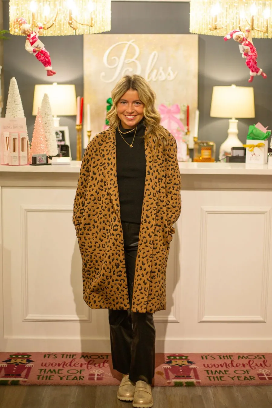 Leopard Print Coat