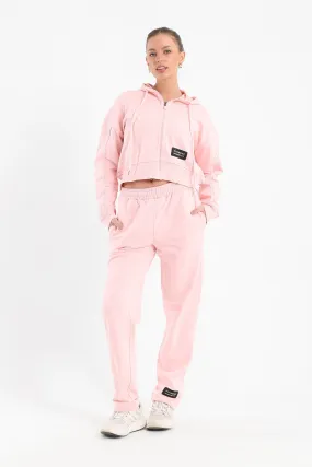 Light Pink Chill Oversized Piping Set - Fit Freak