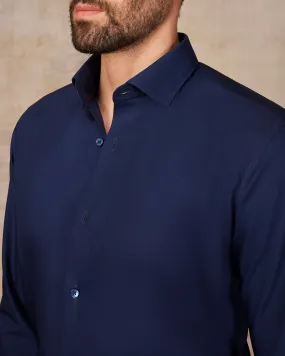 Lightweight Poplin Shirt - Navy