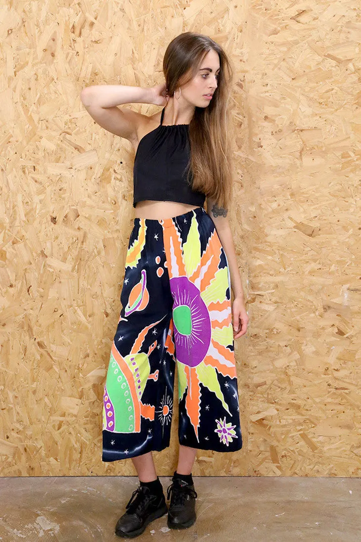 Loot Label Neon Galaxy Printed Culottes