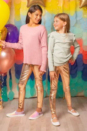 Love Life Metallic Leggings