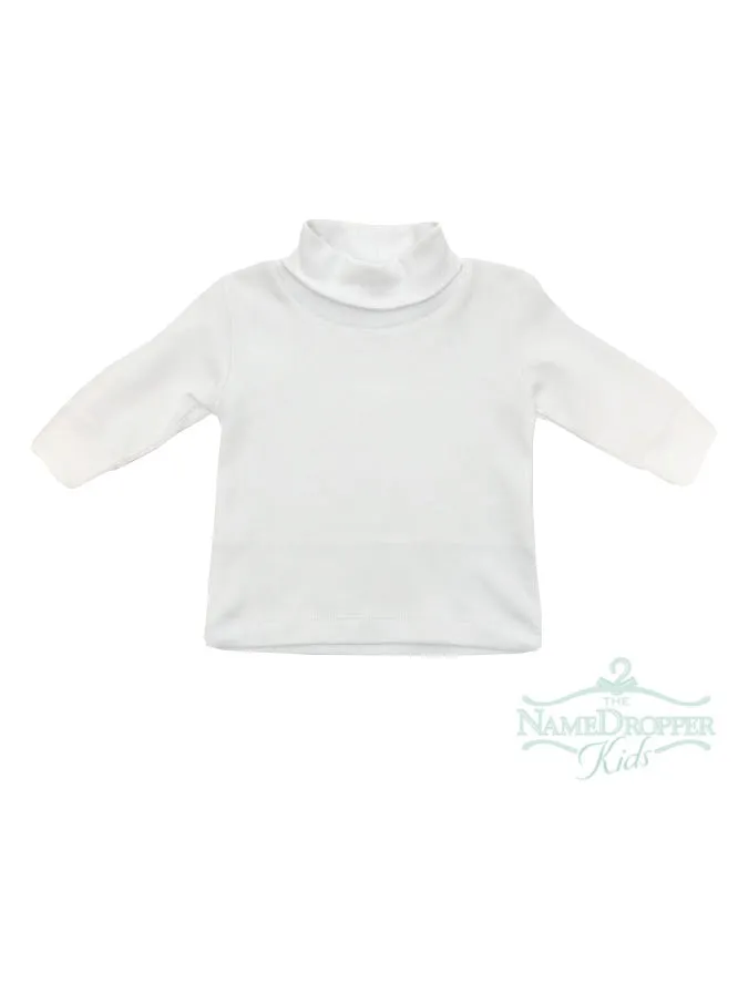 Luigi Interlock Turtleneck Plain #1 White ITS001-01 5007