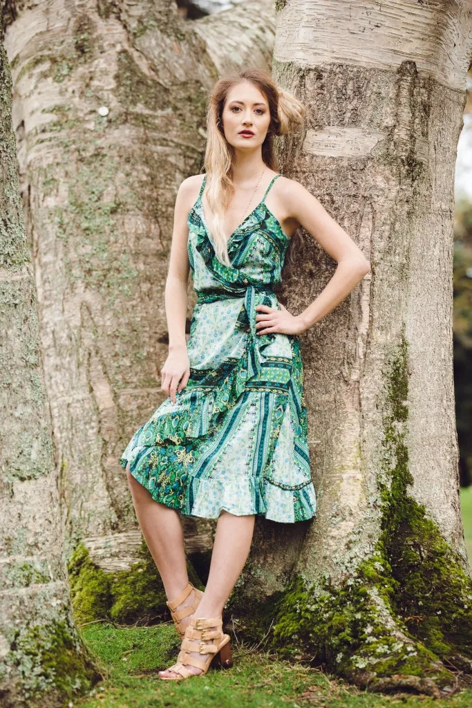 Manon Wrap Dress | Green