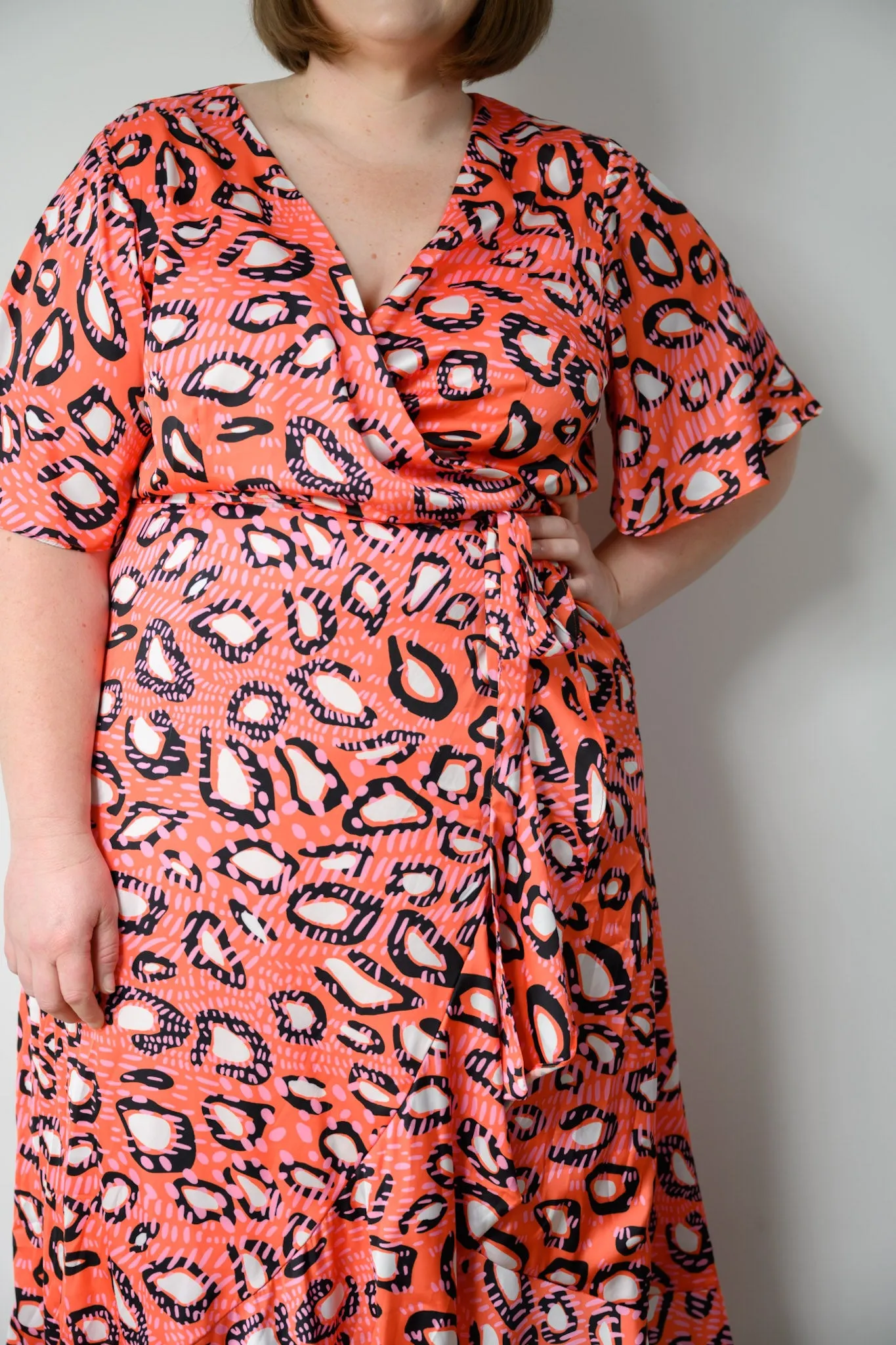 Marie wrap dress - Animal print