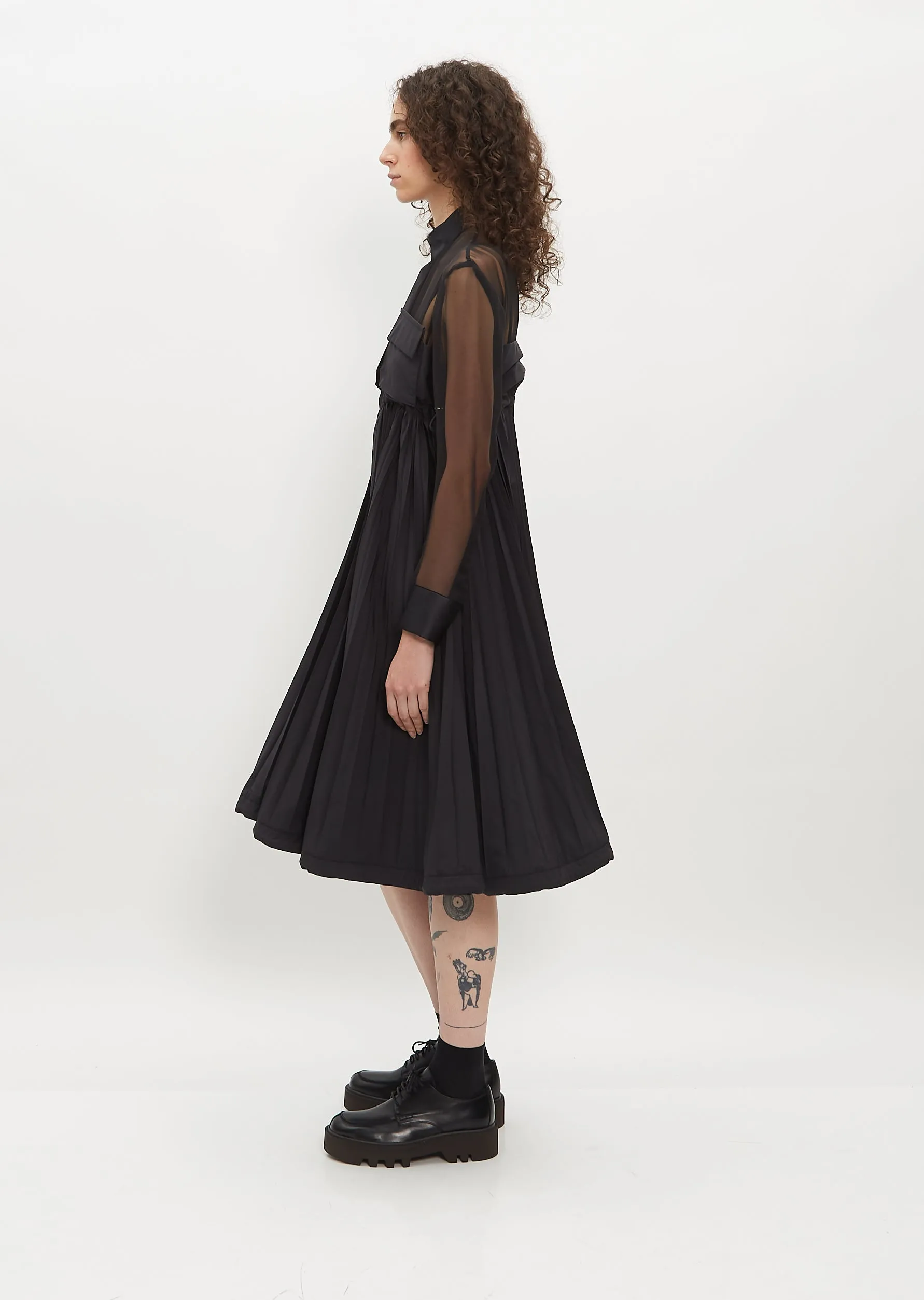 Matte Taffeta Dress