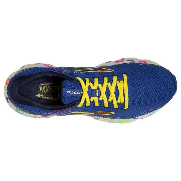 Mens Brooks Running Glycerin 20 Bowl O Brooks in Blue/Peacoat/Yellow