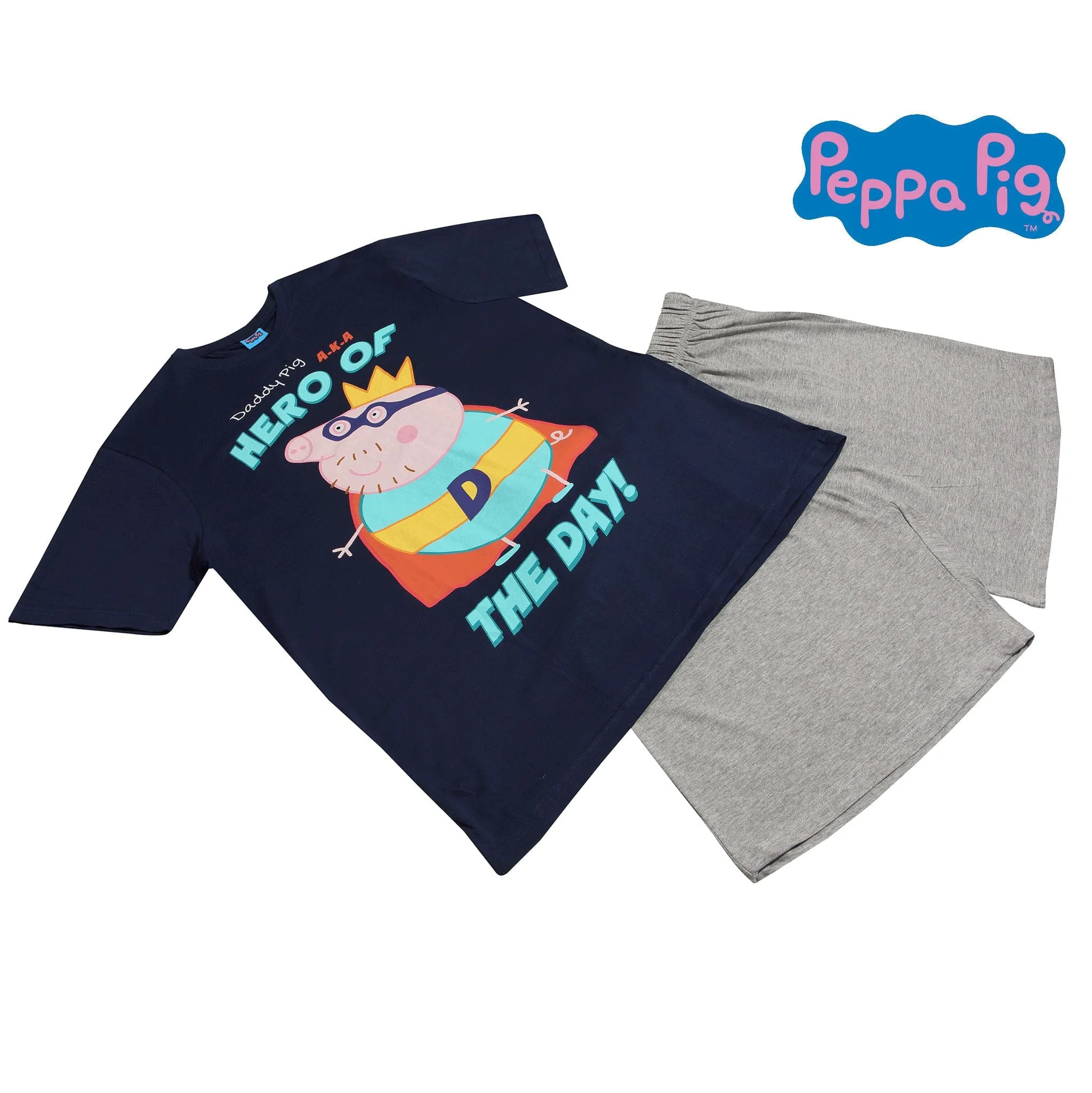 Mens Peppa Pig Daddy Pig Short Pyjama Set