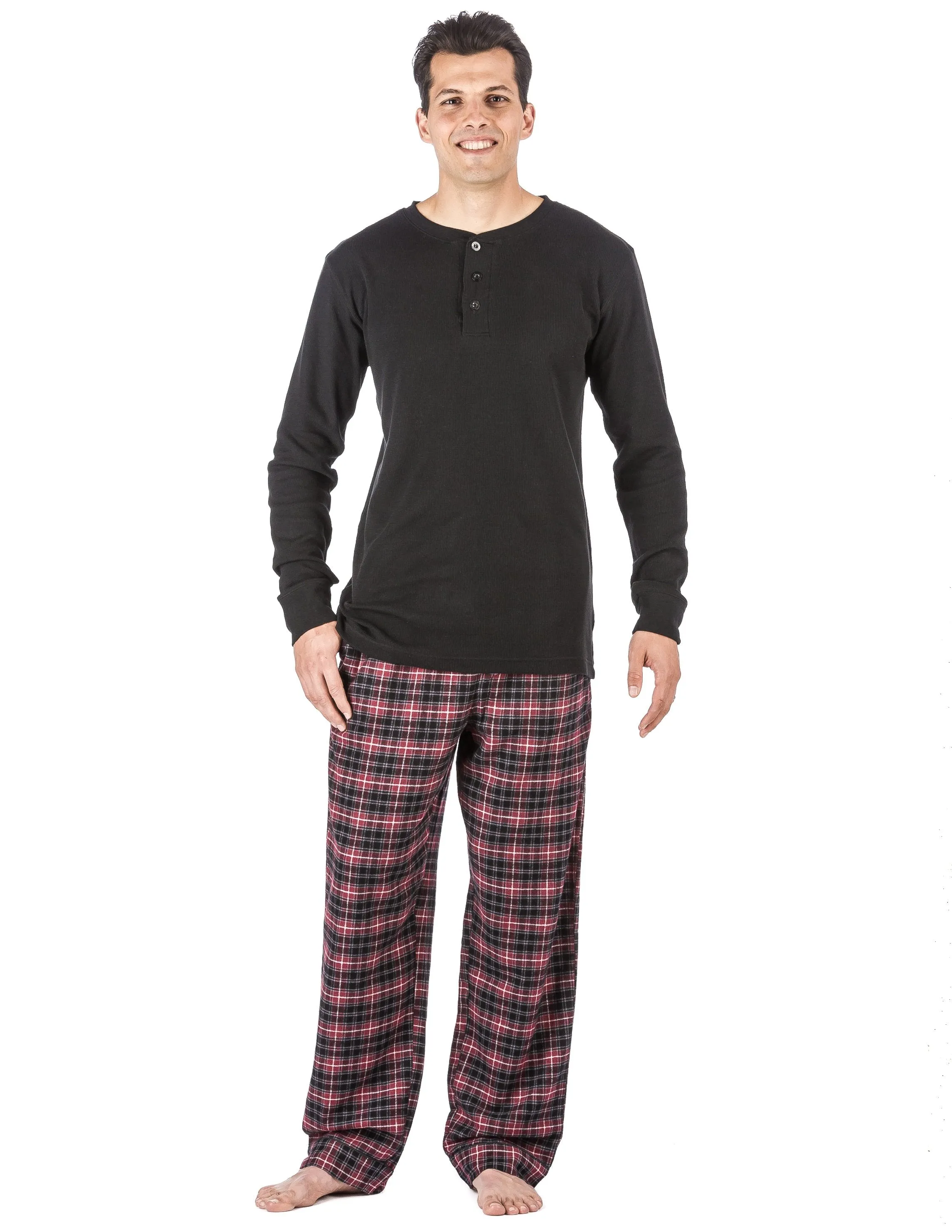 Mens Premium 100% Cotton Flannel Lounge Set