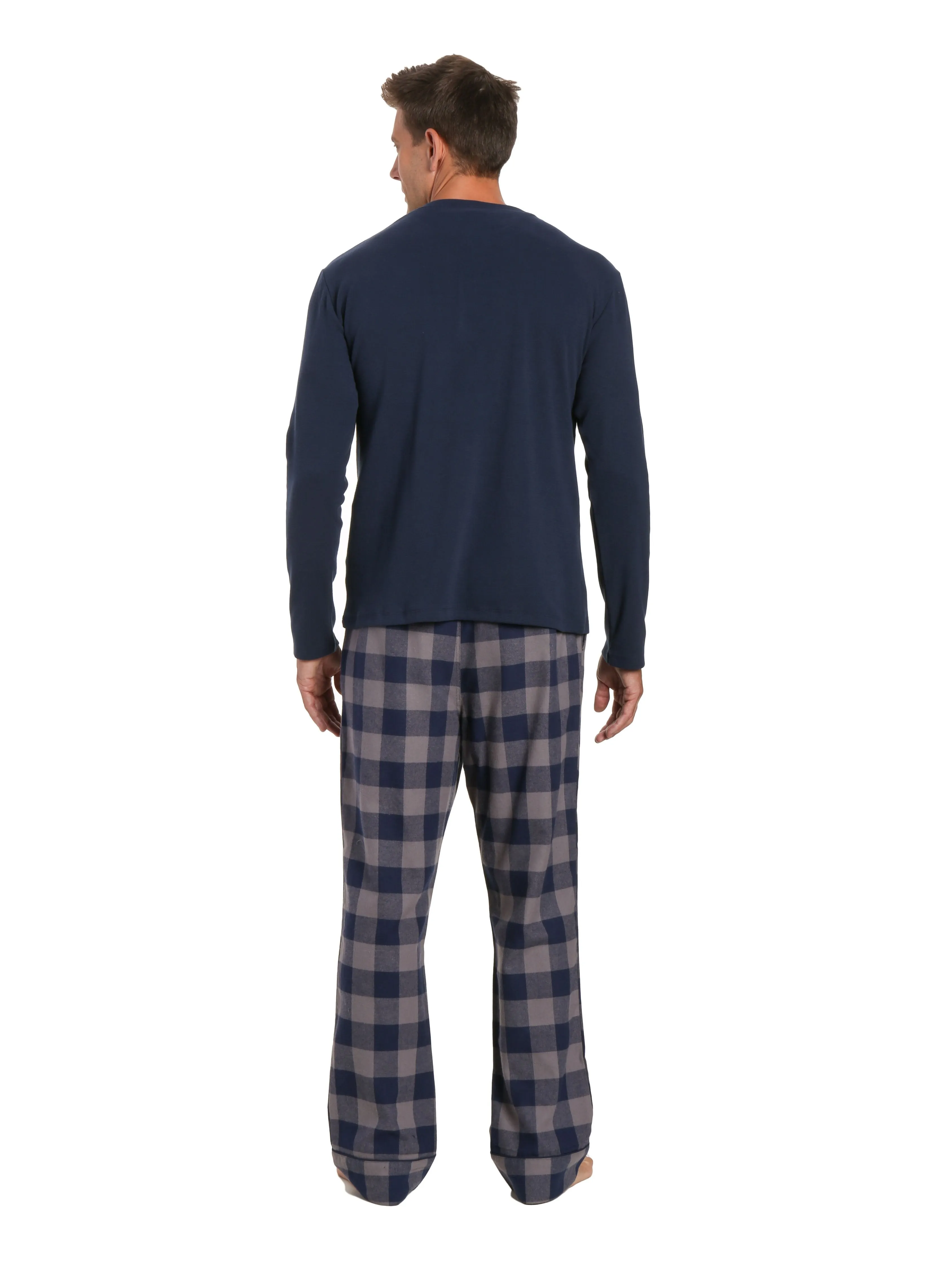 Mens Premium 100% Cotton Flannel Lounge Set