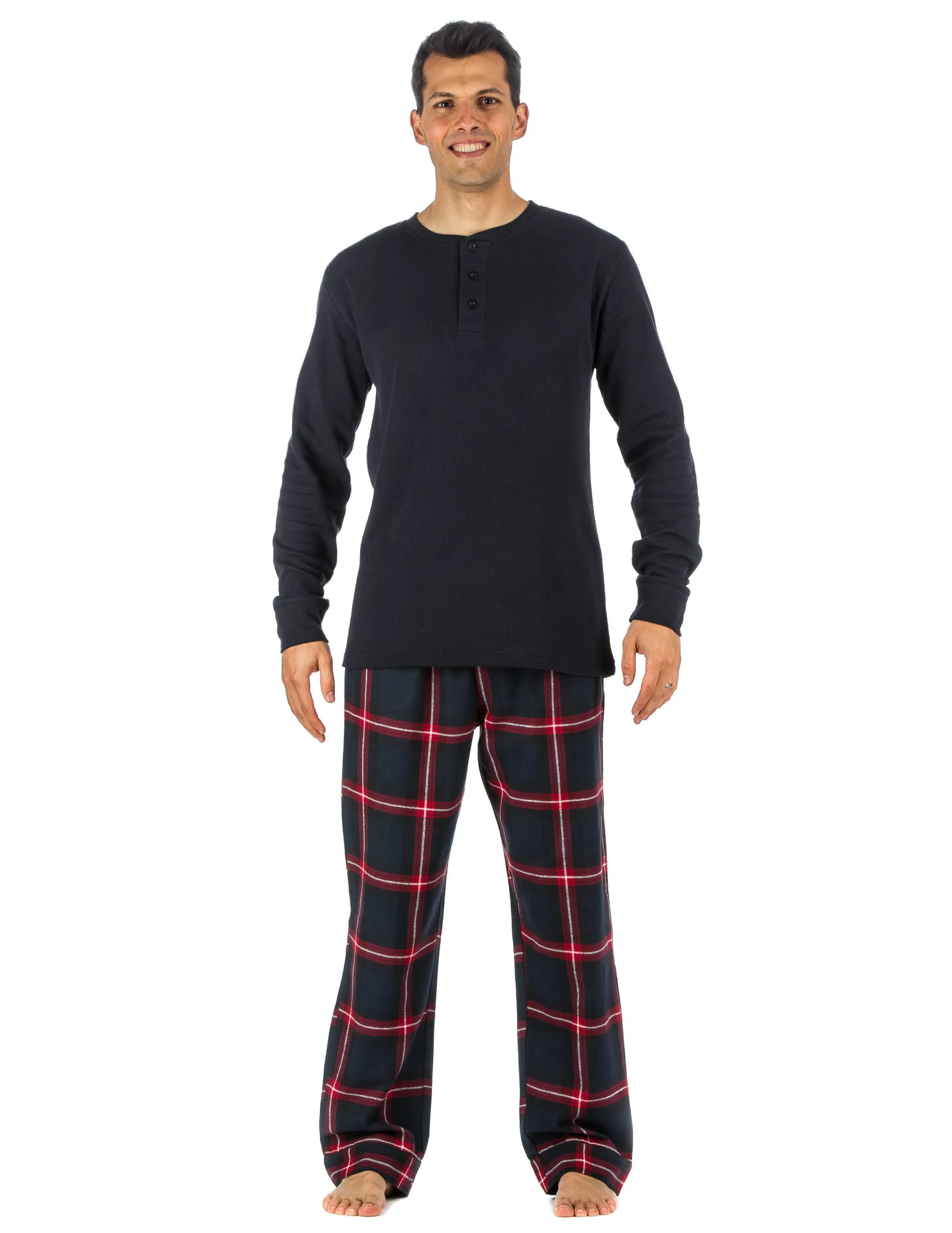 Mens Premium 100% Cotton Flannel Lounge Set