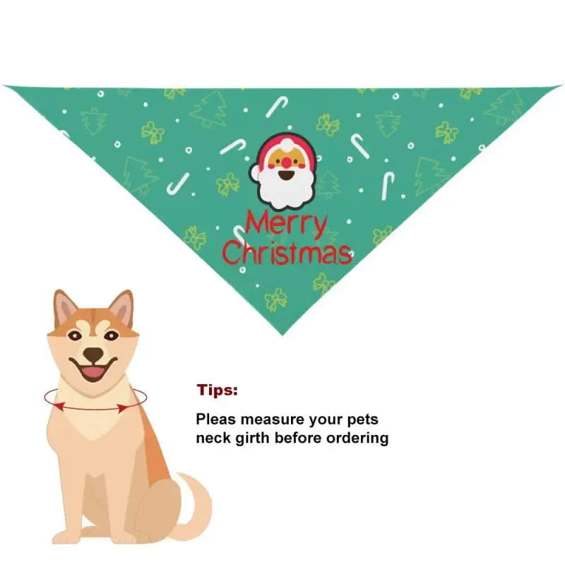 Merry Christmas Santa Pet Bandana for Festive Furry Friends