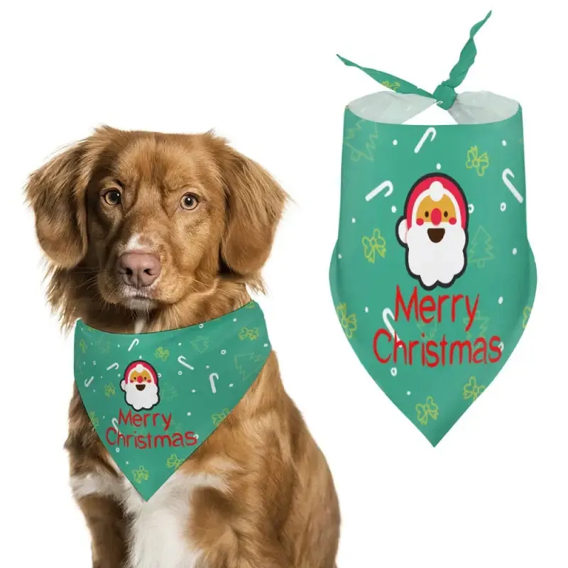 Merry Christmas Santa Pet Bandana for Festive Furry Friends