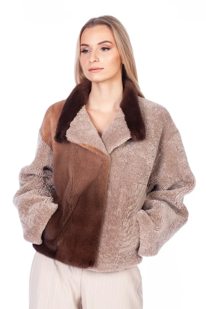 Mink And Shearling Fur Coat