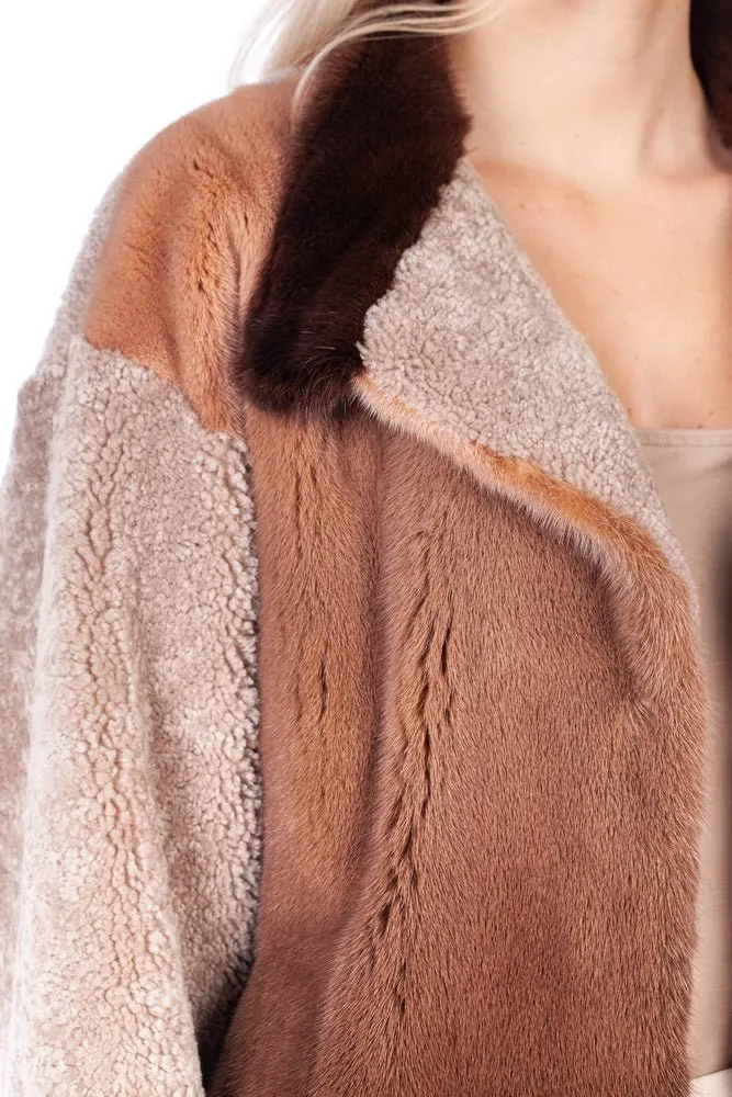 Mink And Shearling Fur Coat