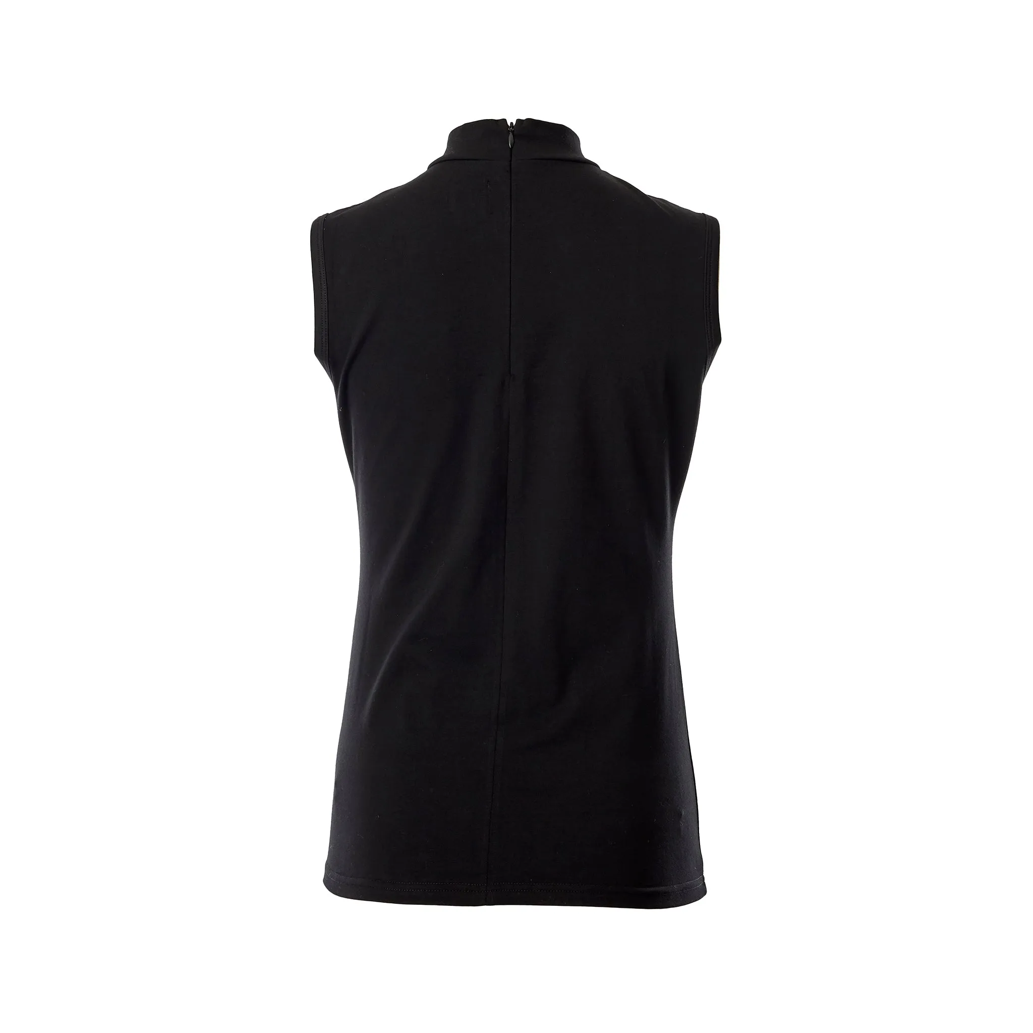 Mock Neck Sleeveless Turtleneck