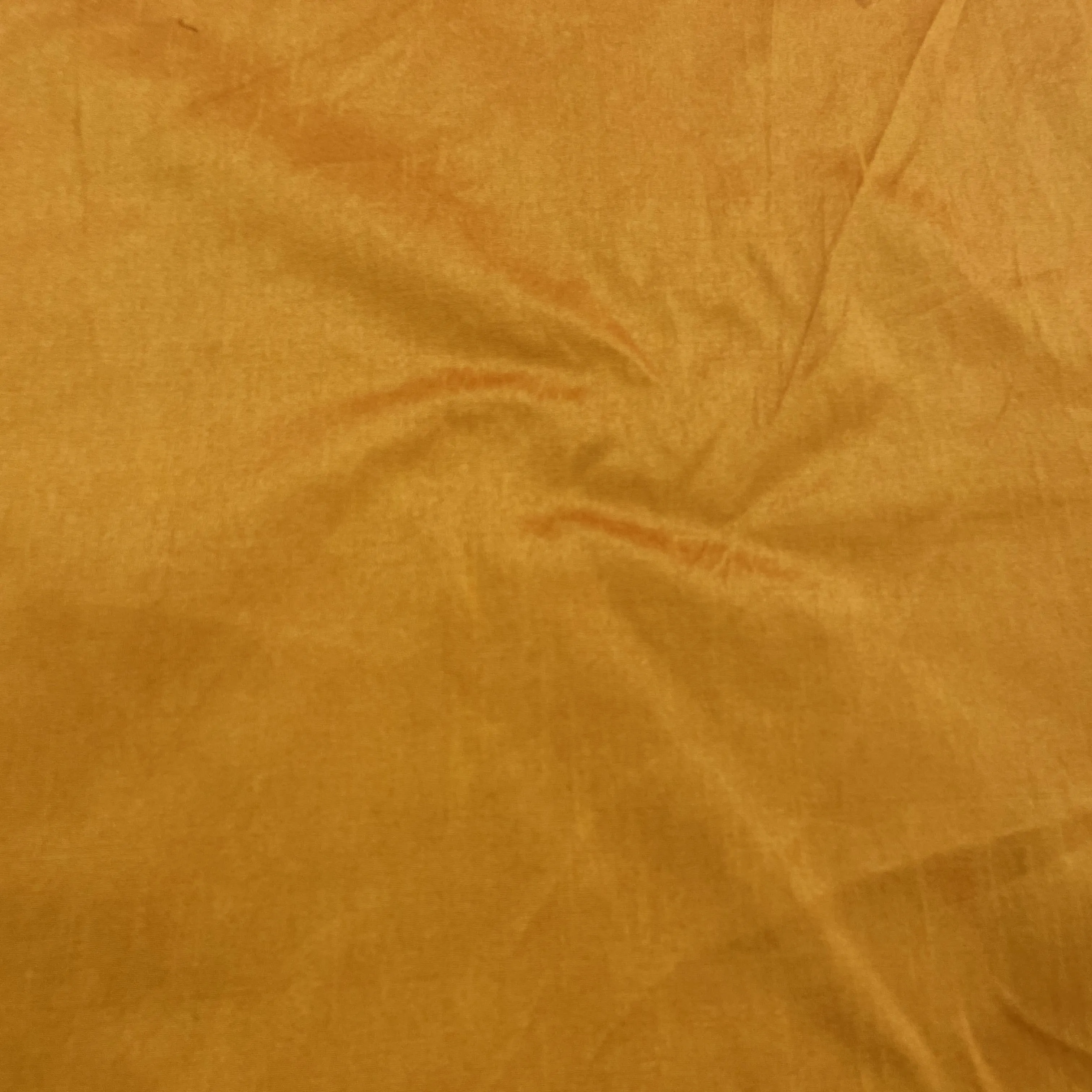 Mustard Yellow Solid Dupian Silk Fabric