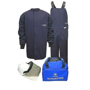 National Safety Apparel KIT2SC11NG 12 Cal ArcGuard Arc Flash Kit with Pureview FR Short Coat & Bib Overall Ultrasoft