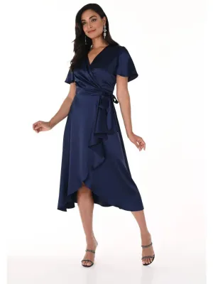 Navy Wrap Dress 248372.