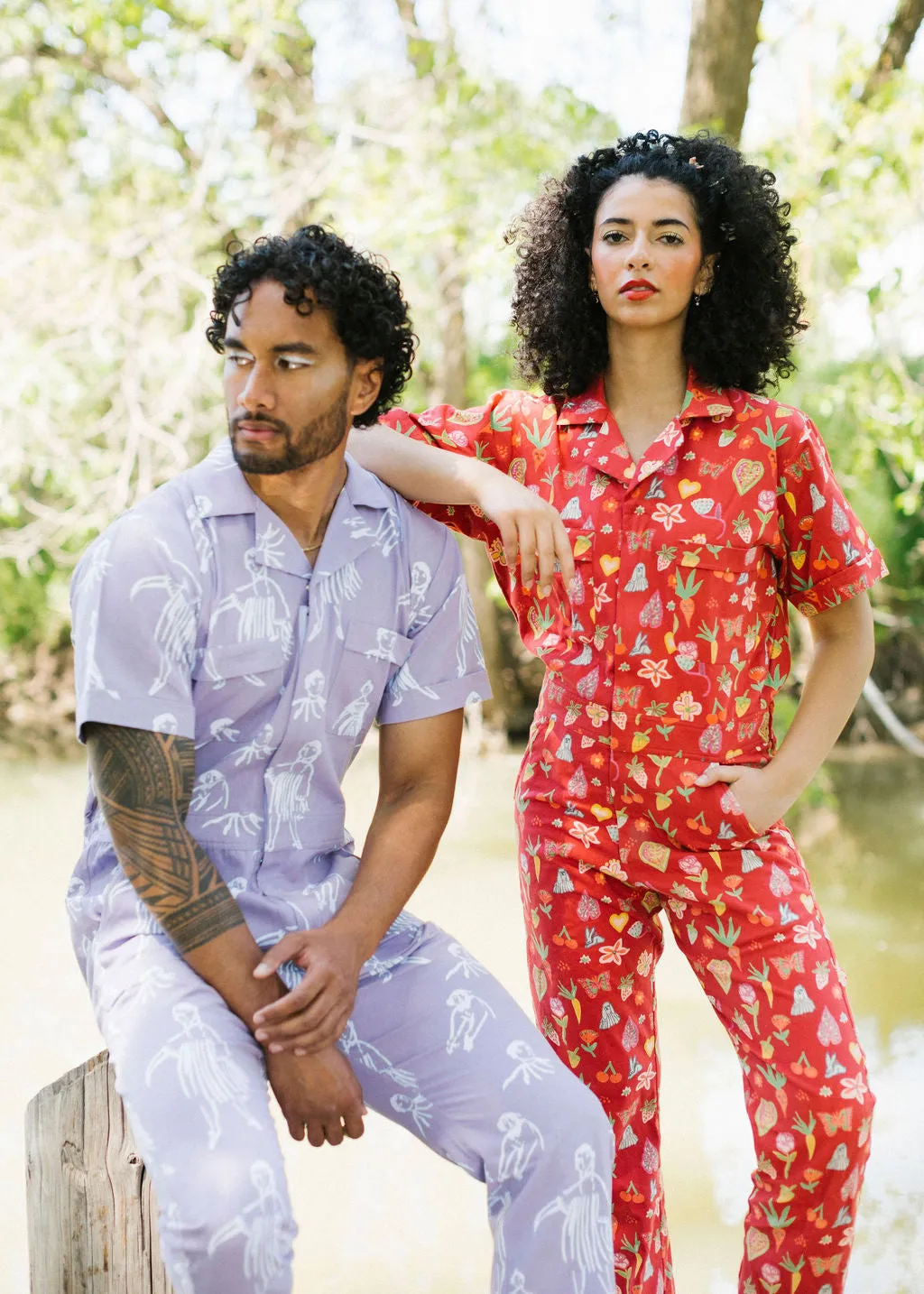 New! Berry Garden | Printed jumpsuit | Boiler-suit | Romper |Berry Jumpsuit