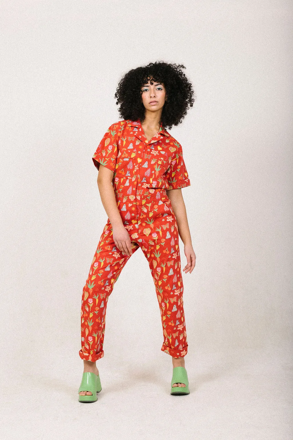 New! Berry Garden | Printed jumpsuit | Boiler-suit | Romper |Berry Jumpsuit