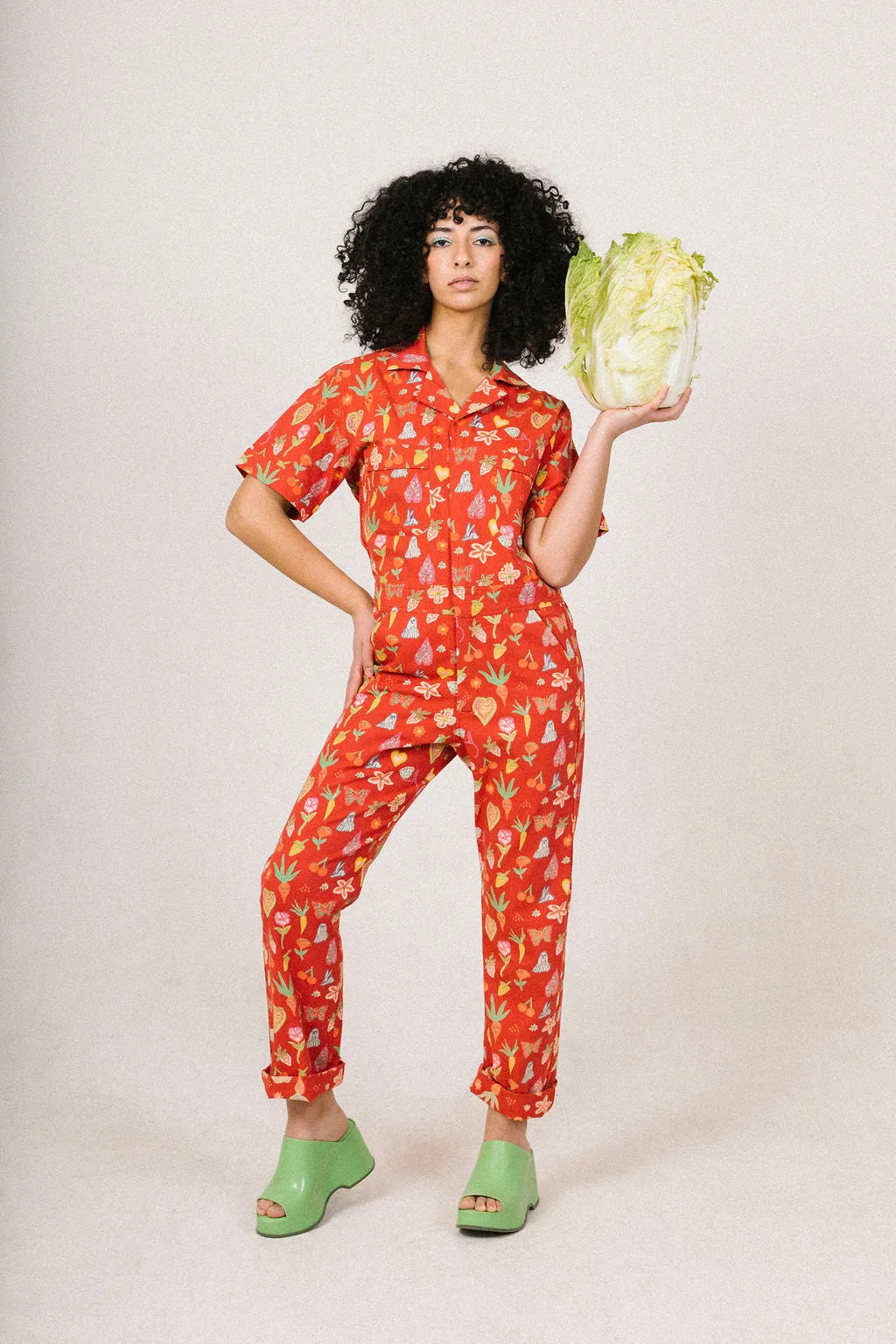 New! Berry Garden | Printed jumpsuit | Boiler-suit | Romper |Berry Jumpsuit